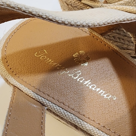 TOMMY BAHAMA Bethany Women's Cream textil Upper Wedges Strappy  Sandals 9.5M - Picture 8 of 14